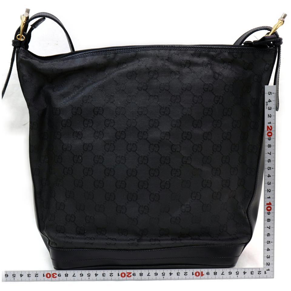 Gucci 857083 Monogramme GG imbriqué noir Interlocking en vente 1