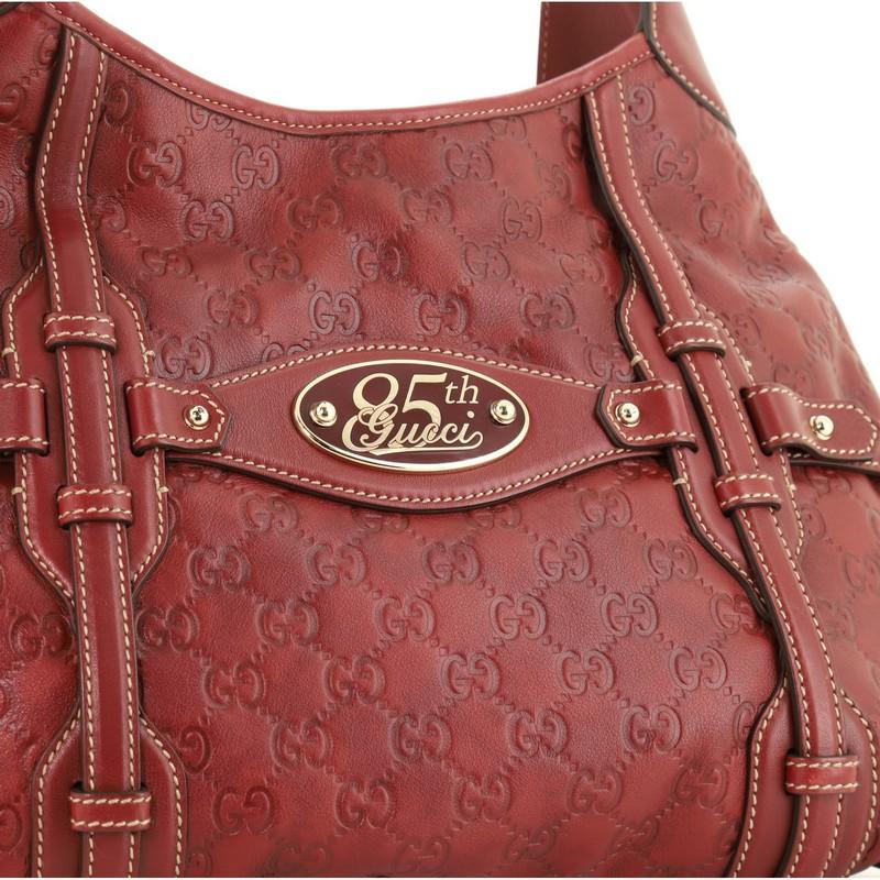 Women's or Men's Gucci 85th Anniversary Hobo Guccissima Leather Medium 