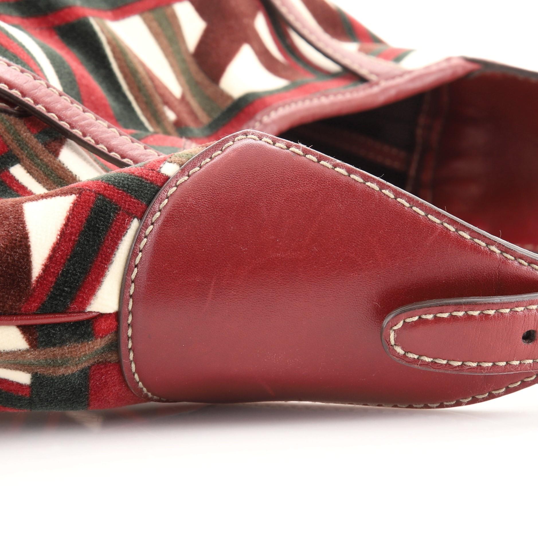 Gucci 85. Jahrestag Hobo Bedruckter Samt 1