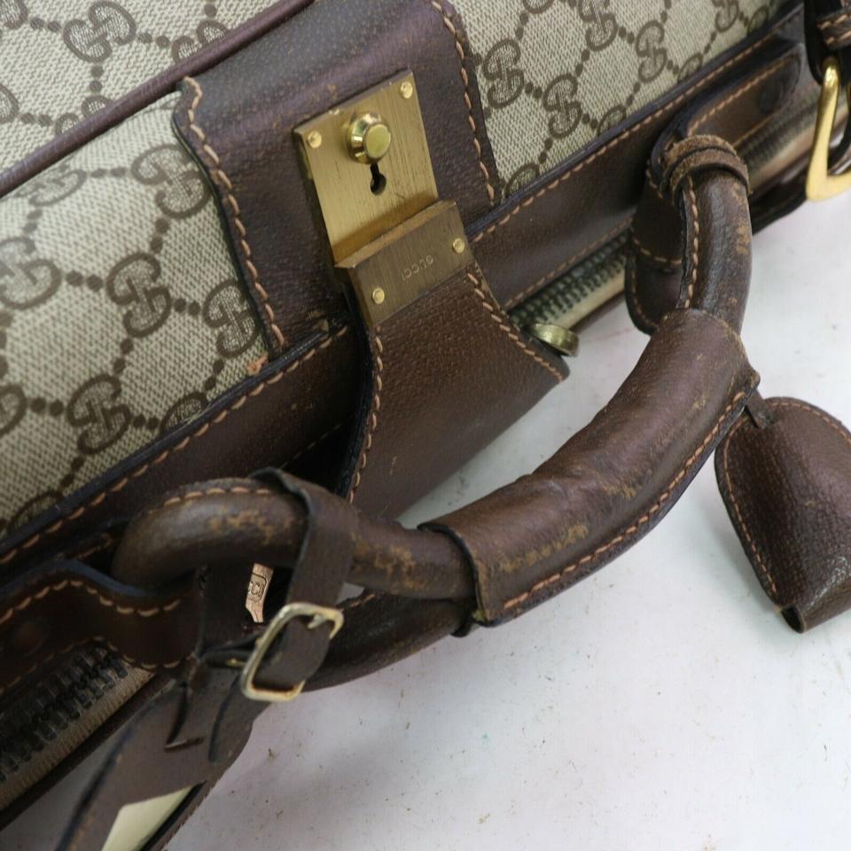Gucci 871995 Monogram Supreme GG Suitcase Trunk Luggage For Sale 4
