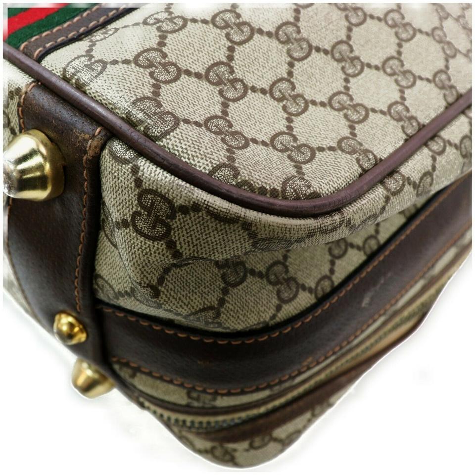 Gucci 871995 Monogram Supreme GG Suitcase Trunk Luggage In Good Condition For Sale In Dix hills, NY