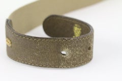 Gucci 90/36 Vintage Beige Web Belt 127g21