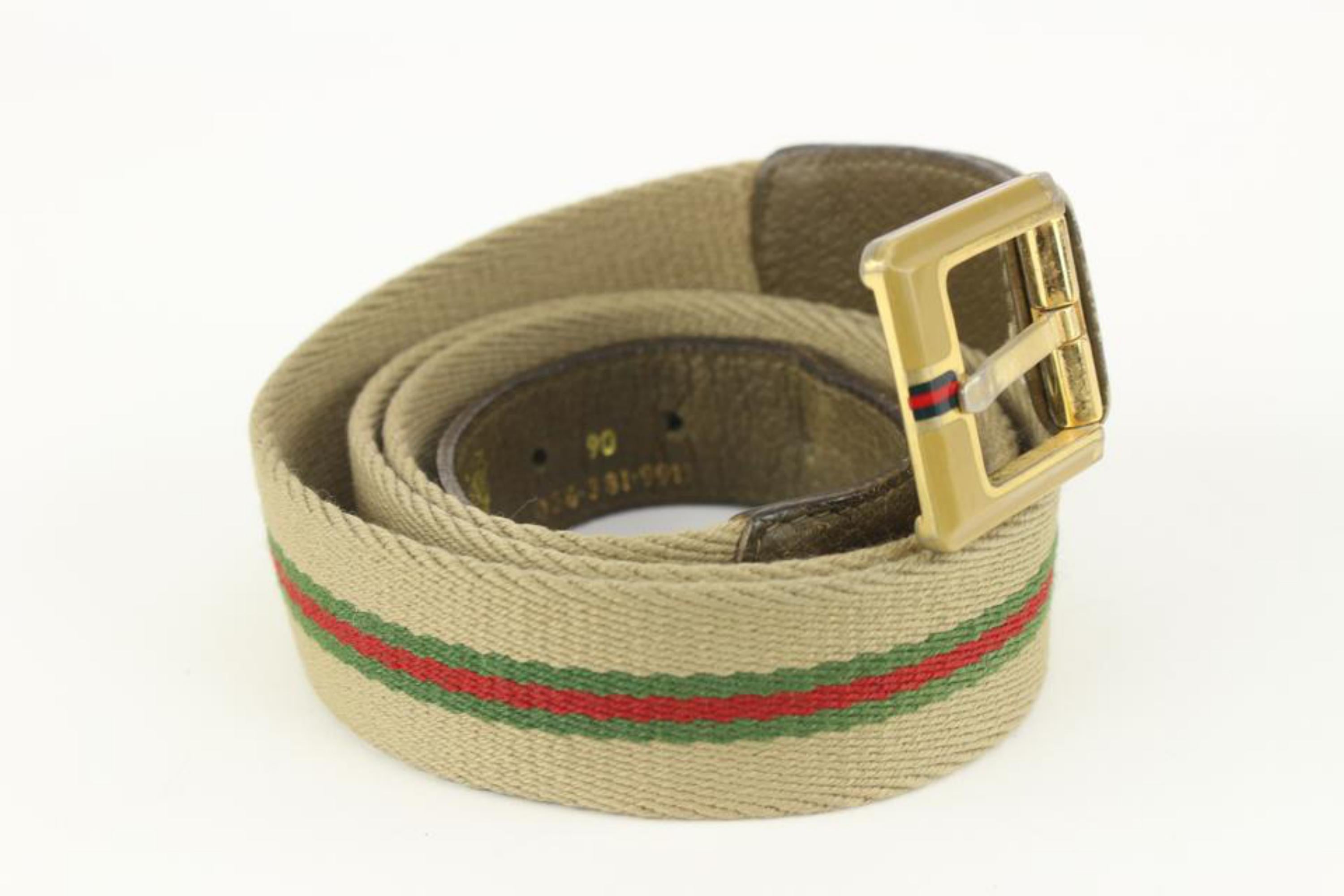 gucci web belt