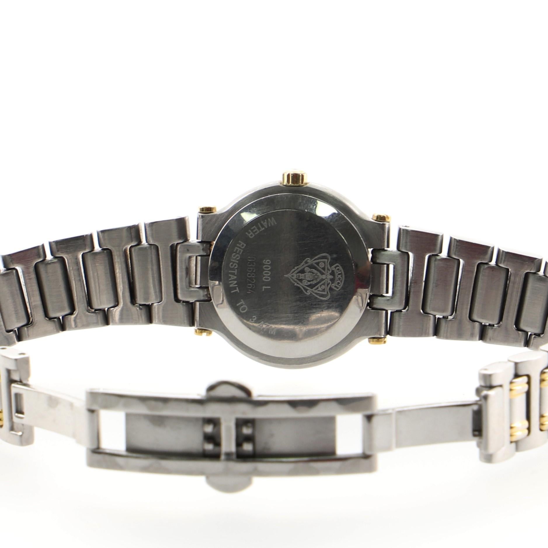 Gucci 9000L Date Quartz Watch Stainless 