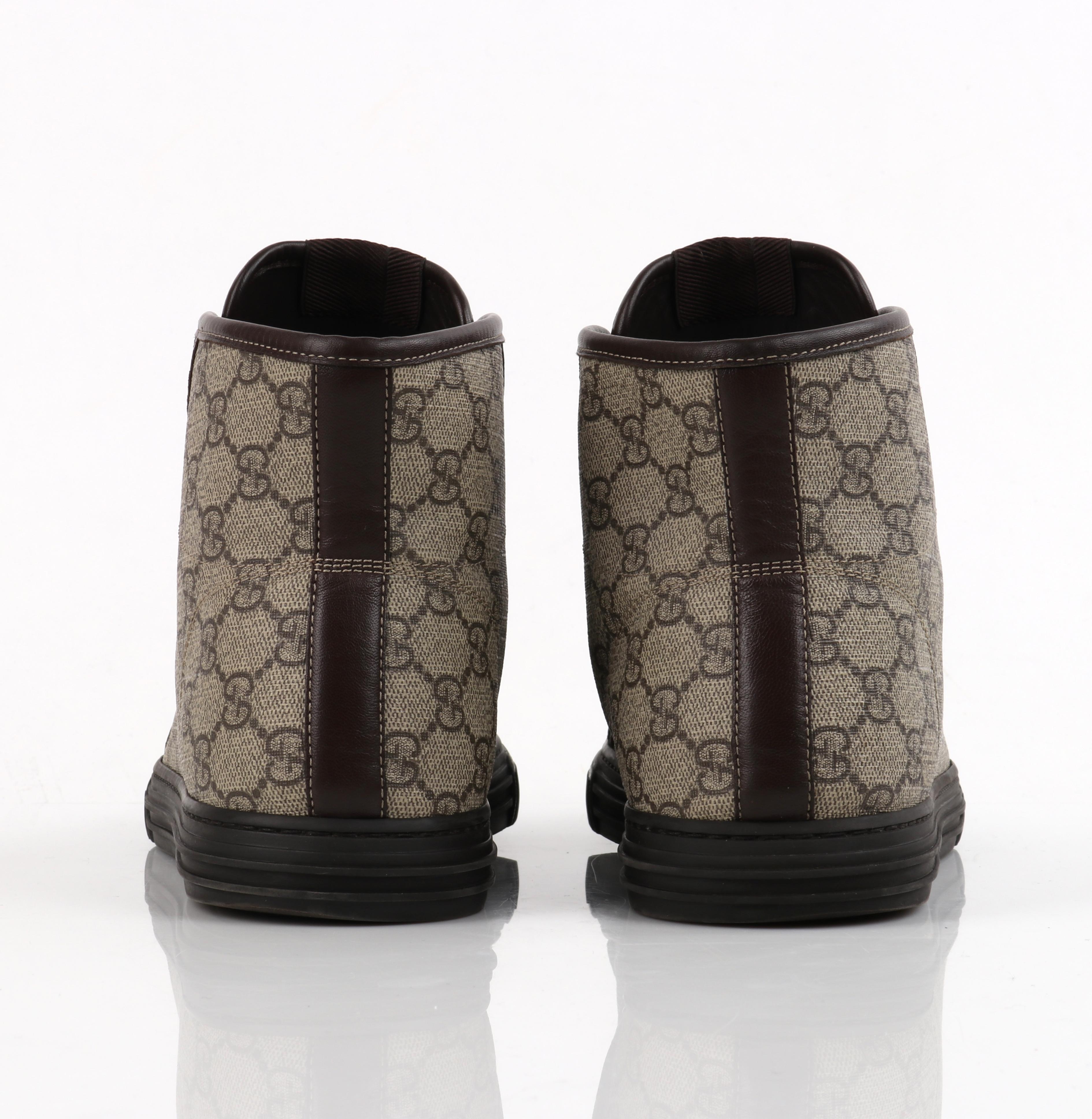 Men's GUCCI A/W 2012 “California” GG Guccissima Monogram Canvas High Top Sneakers