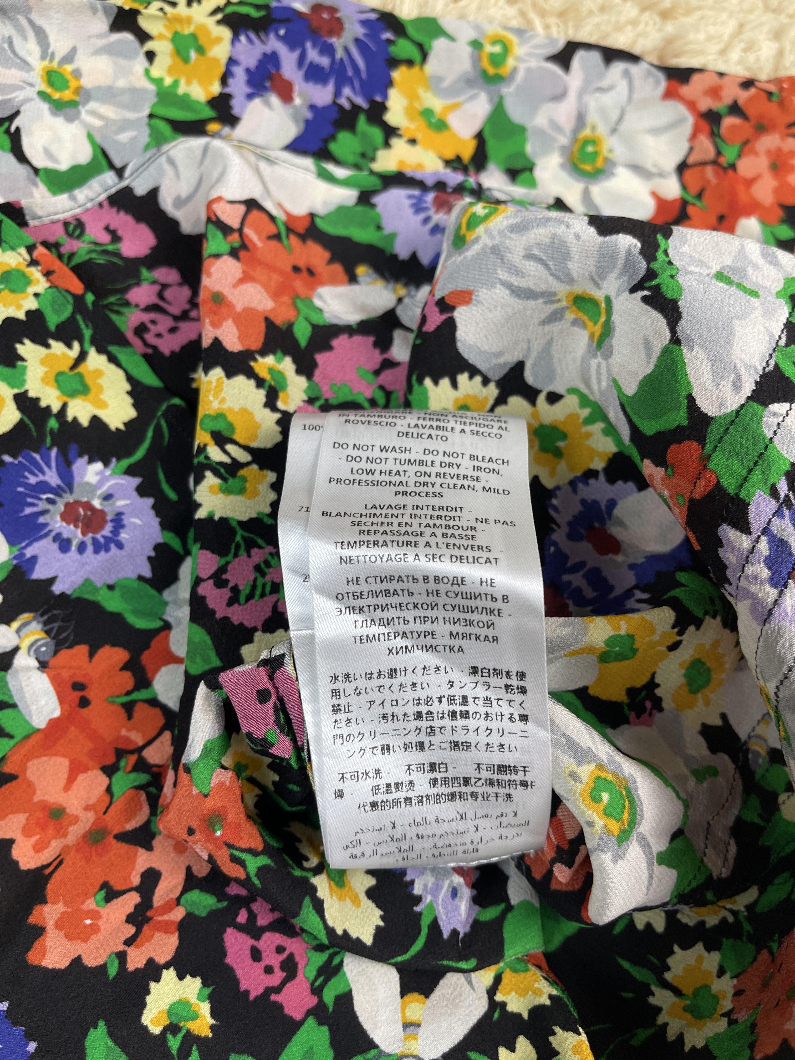 Gucci A/W2017 Pleats Floral Shirt  For Sale 4