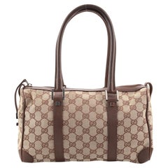Gucci Abbey Boston Bag GG Canvas Small