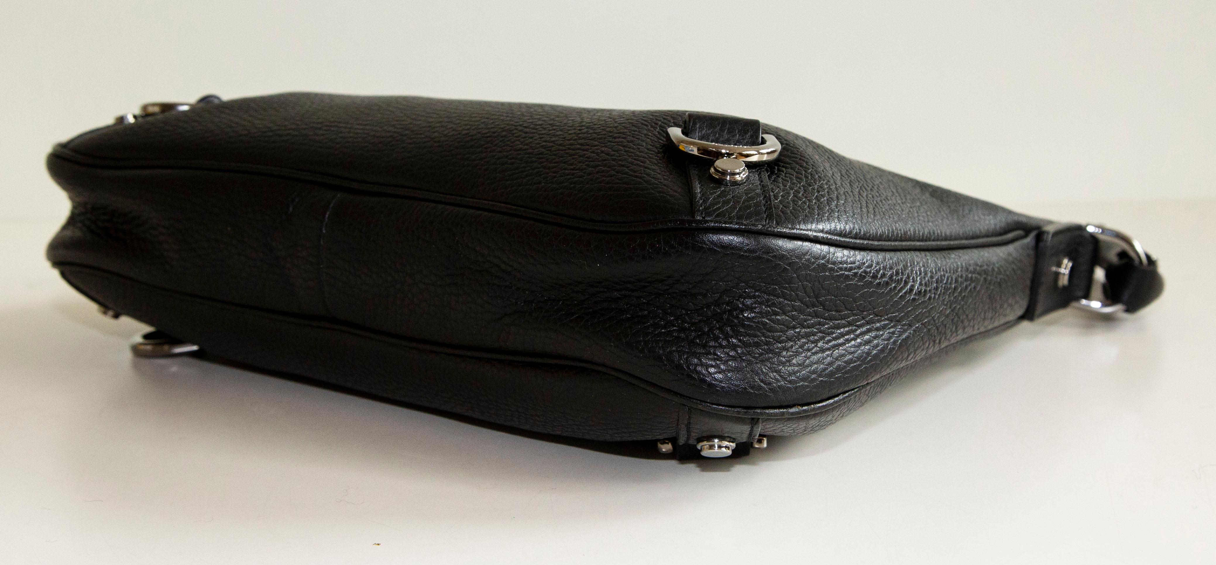 Gucci Abbey D-Ring Black Leather Shoulder Bag 7