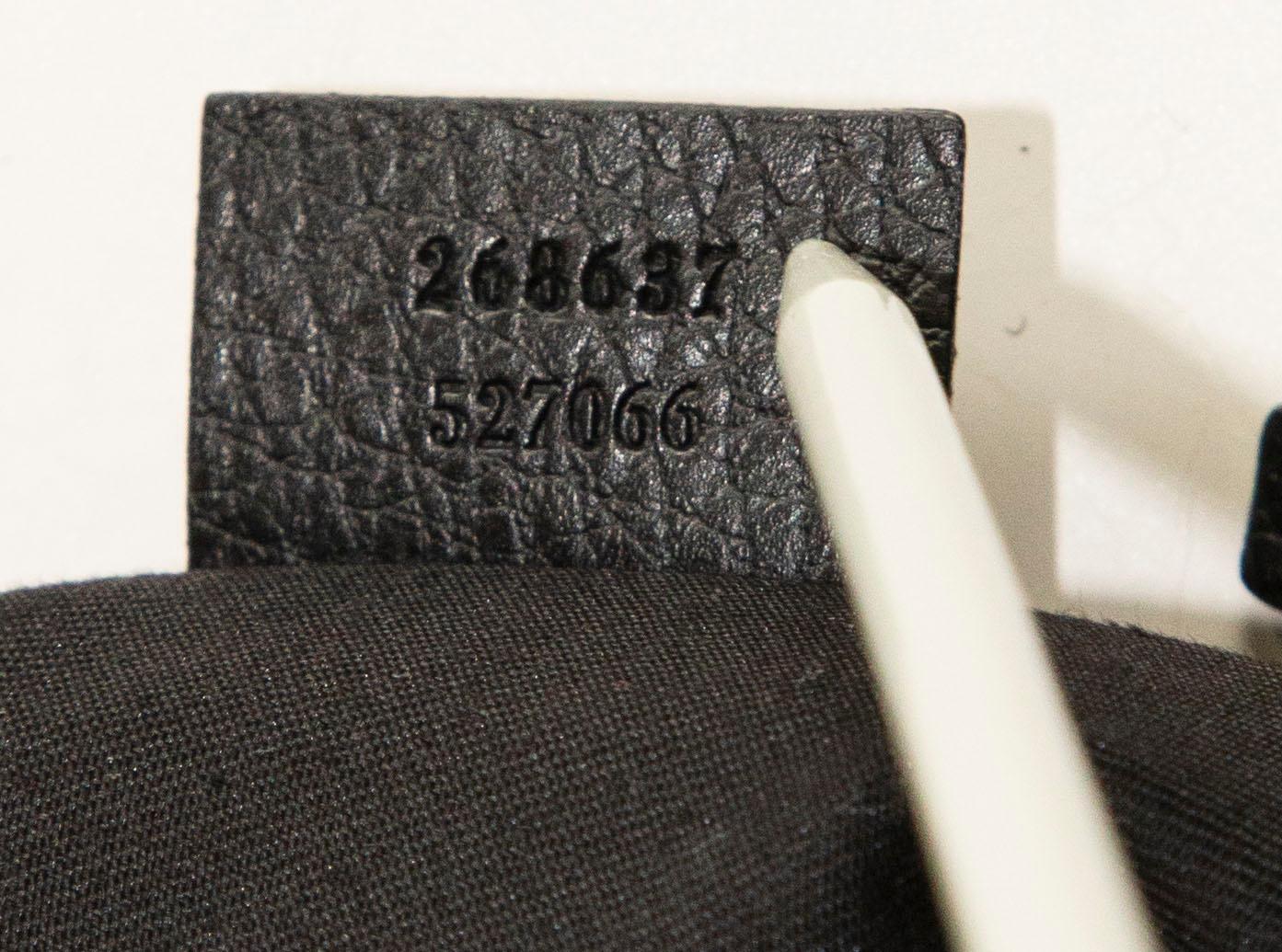 Gucci Abbey D-Ring Black Leather Shoulder Bag 13