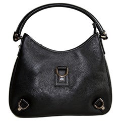 Gucci Abbey D-Ring Black Leather Shoulder Bag