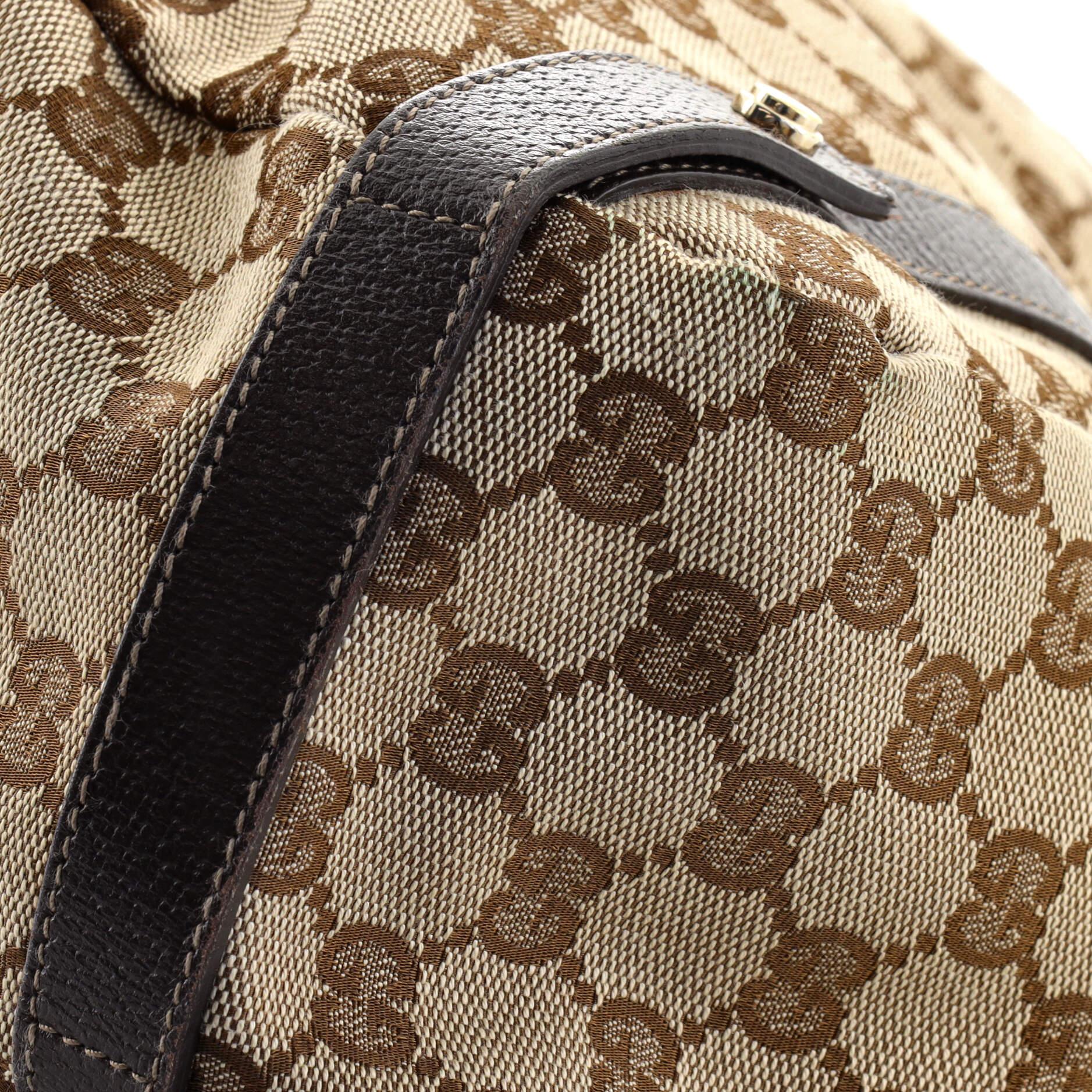 Brown Gucci Abbey Shoulder Bag GG Canvas Medium