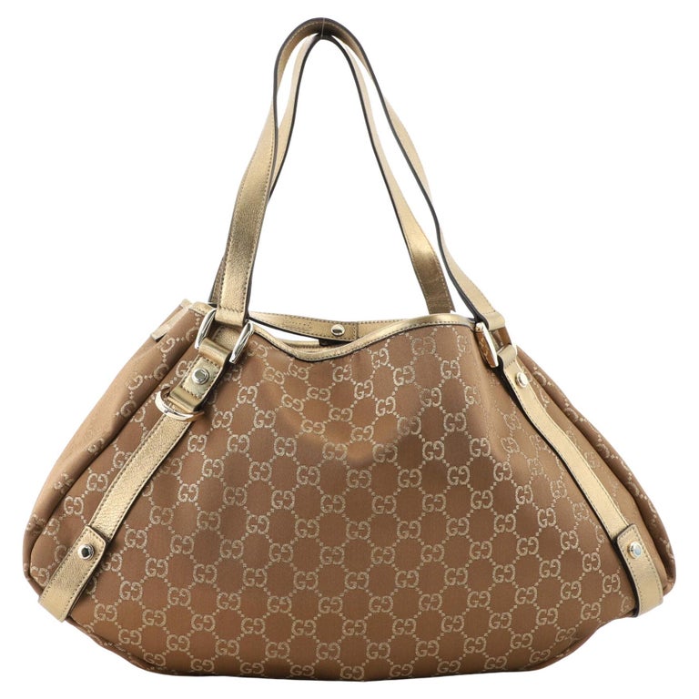 Gucci Abbey Shoulder Bag GG Coated Canvas Medium For Sale at 1stDibs