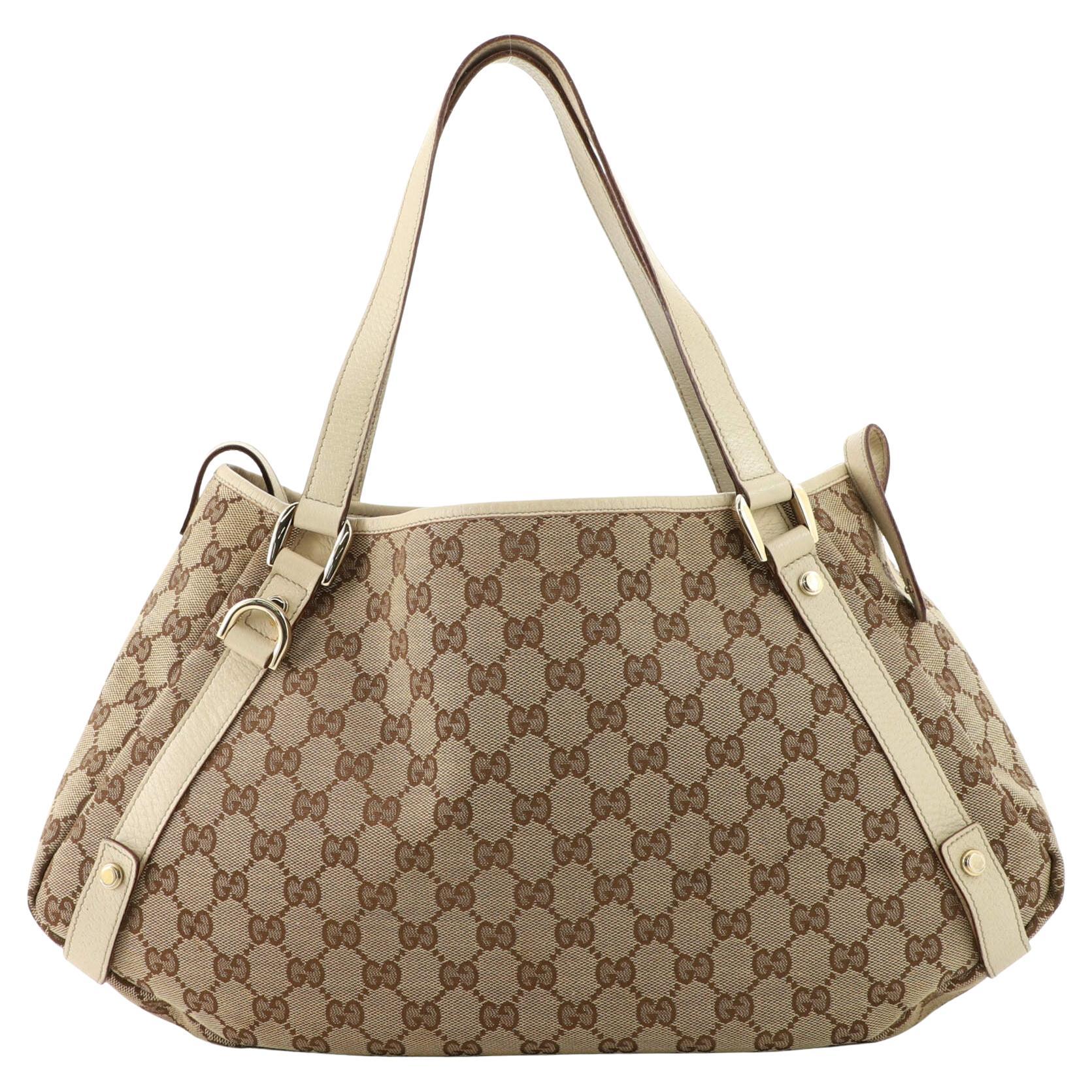 Gucci Abbey Handbag GG Canvas Medium For Sale at 1stDibs