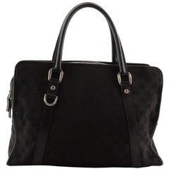 Gucci Abbey Zip Around Satchel GG Canvas Medium