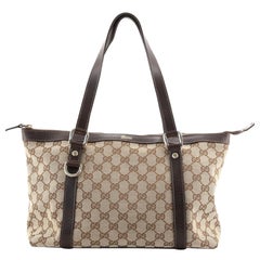 Gucci Abbey Zip Tote GG Canvas Medium