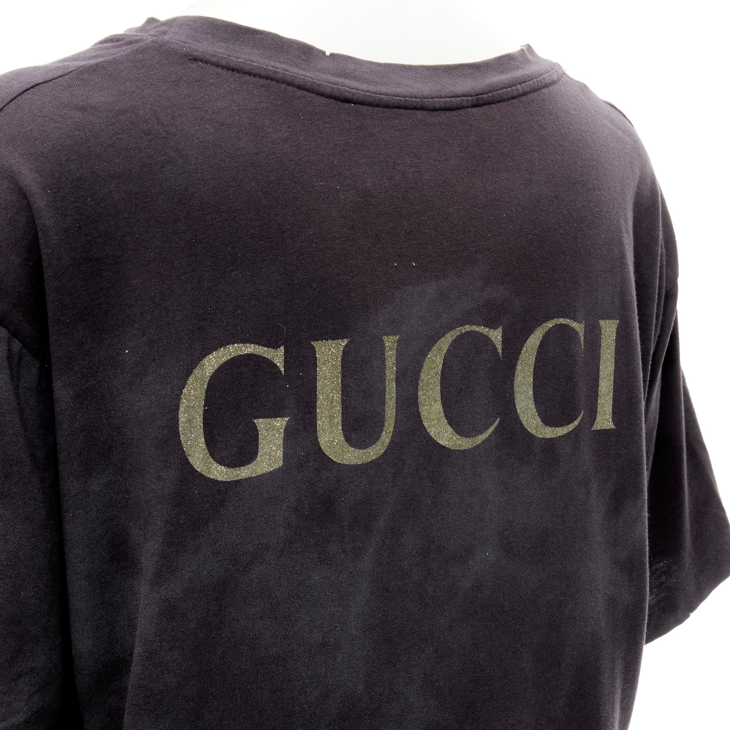 GUCCI ACDC Blow UP Your Video black washed distressed band tshirt S 
Reference: KEDG/A00099 
Brand: Gucci 
Designer: Alessandro Michele 
Material: Cotton 
Color: Black 
Extra Detail: Washed cotton. Distressed detailing. 
Made in: Italy 

CONDITION: