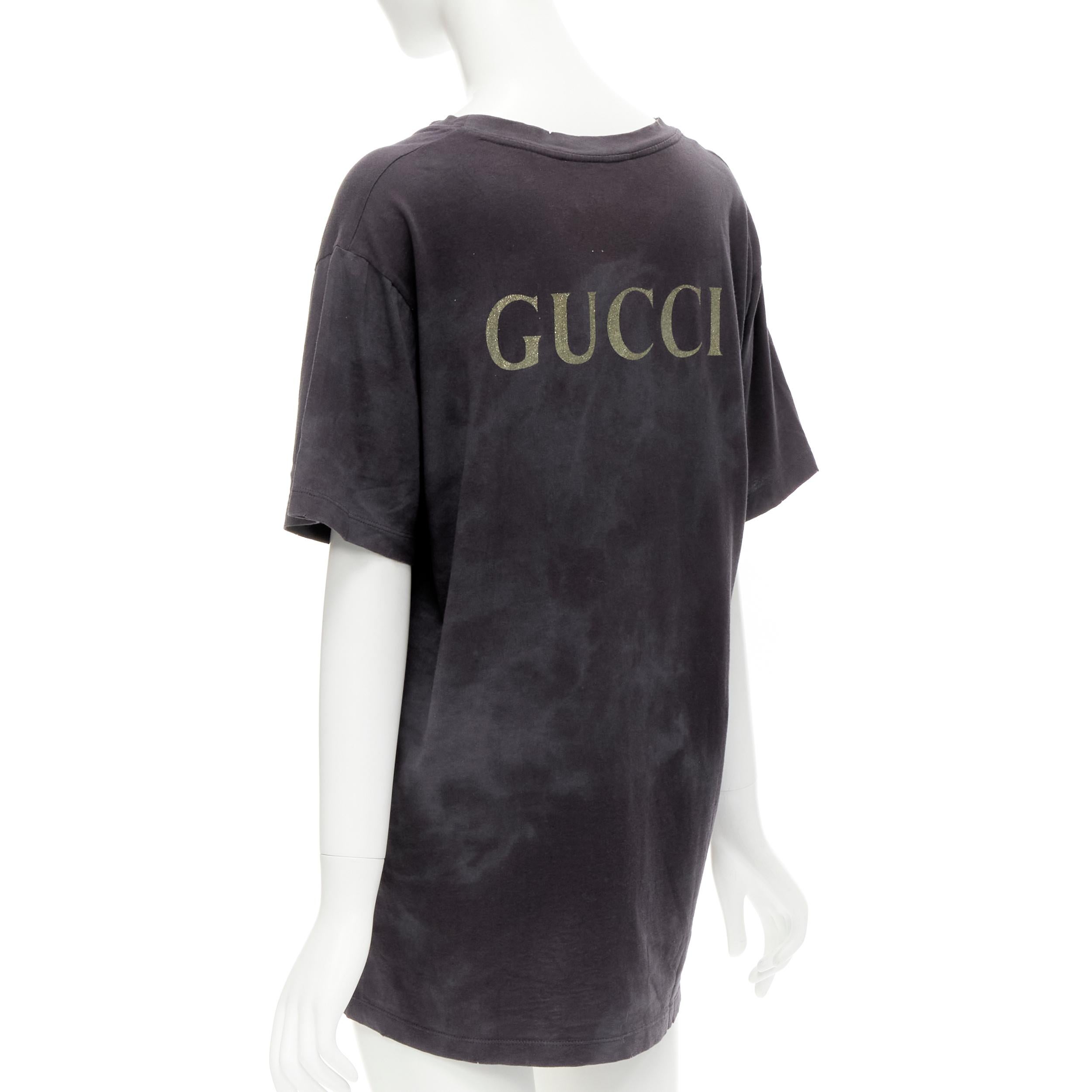 Black GUCCI ACDC Blow UP Your Video black washed distressed band tshirt S