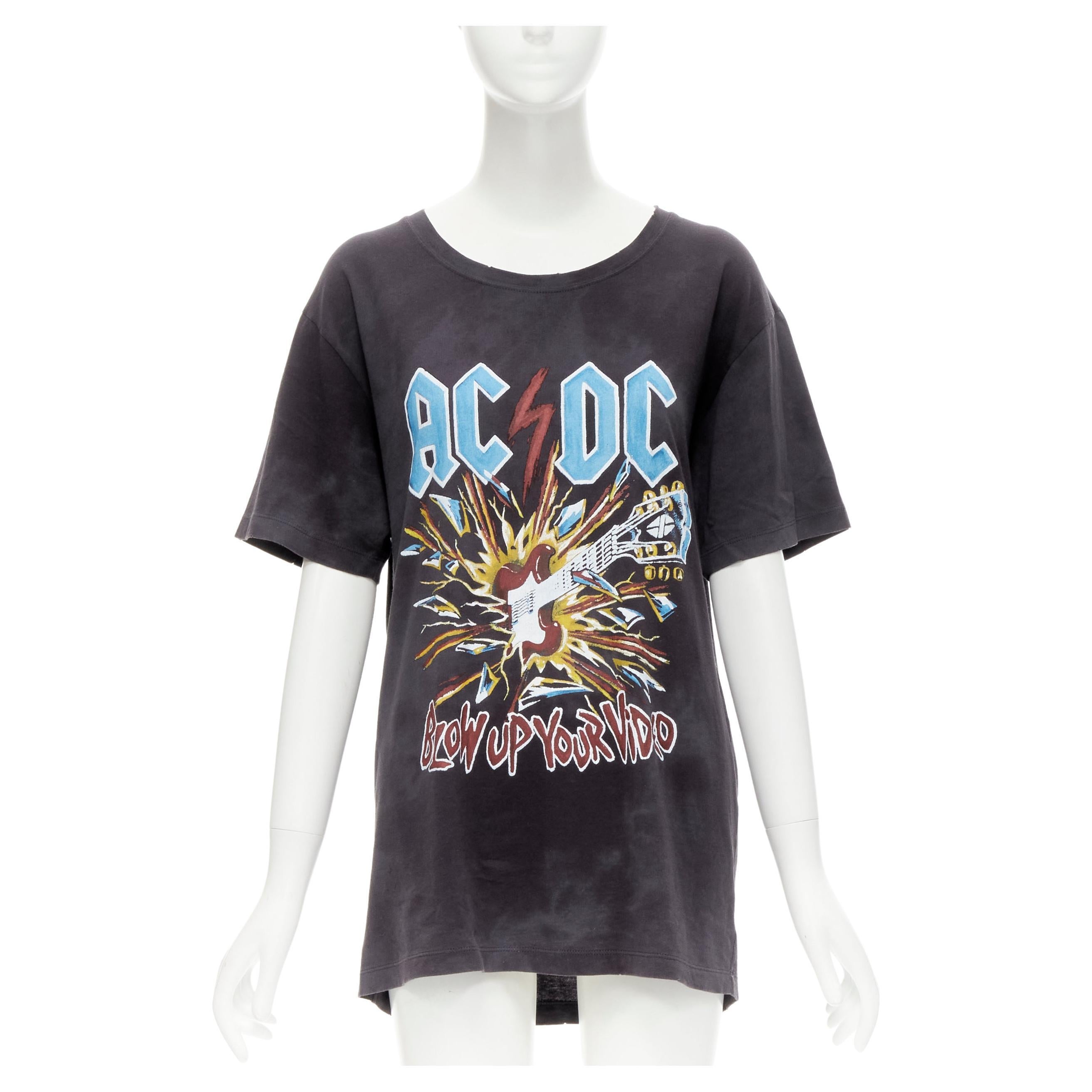 GUCCI ACDC Blow UP Your Video black washed distressed band tshirt S at  1stDibs | gucci ac dc t shirt, gucci acdc shirt, gucci band sweatshirt