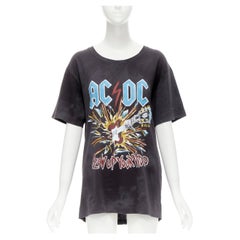 GUCCI ACDC Blow UP Your Video black washed distressed band tshirt S