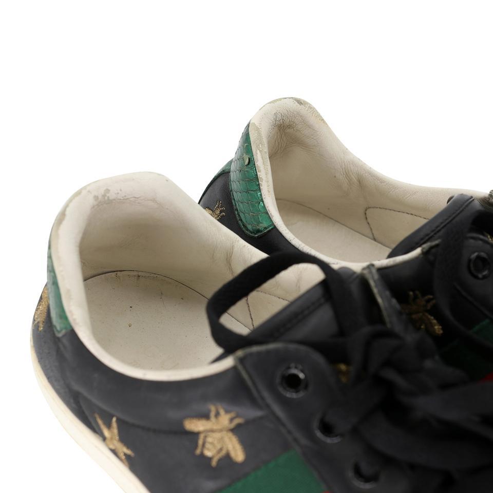 Gucci Ace Bees and Stars sz 9.5 Embroidered Low-top Men Sneakers GG-S0805P-0005 For Sale 2