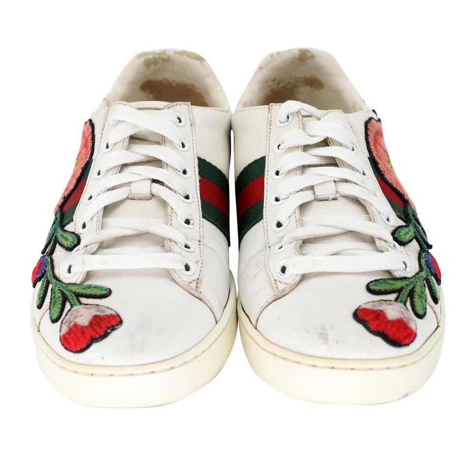 gucci floral shoes