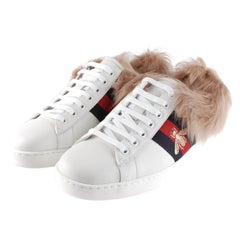 Gucci Ace Fur Inside Bee Men Sneakers Shoes Size UK7, USA7, EUR41