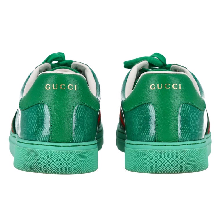 Gucci Ace GG Crystal Canvas Green Buy Gucci Ace  main image 3