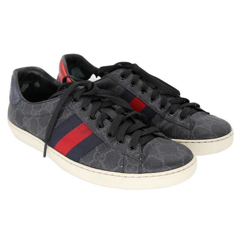 Gucci Ace Retro 80's Stripe 9 Leather Low Top Men's Sneakers GG-S0805P-0007 For  Sale at 1stDibs