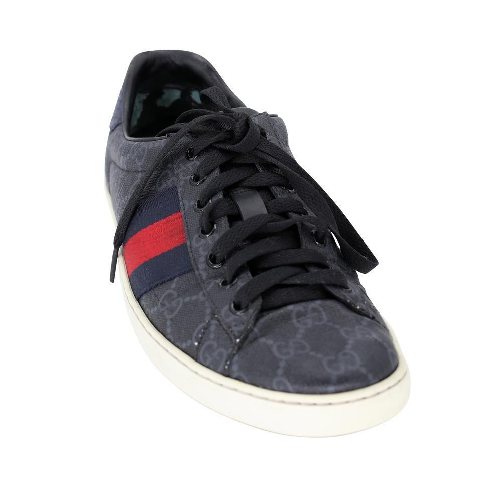 Gucci Ace GG Supreme Sz 7 Leather Low Top Men's Sneakers GG-S0805P-0003 For Sale 1