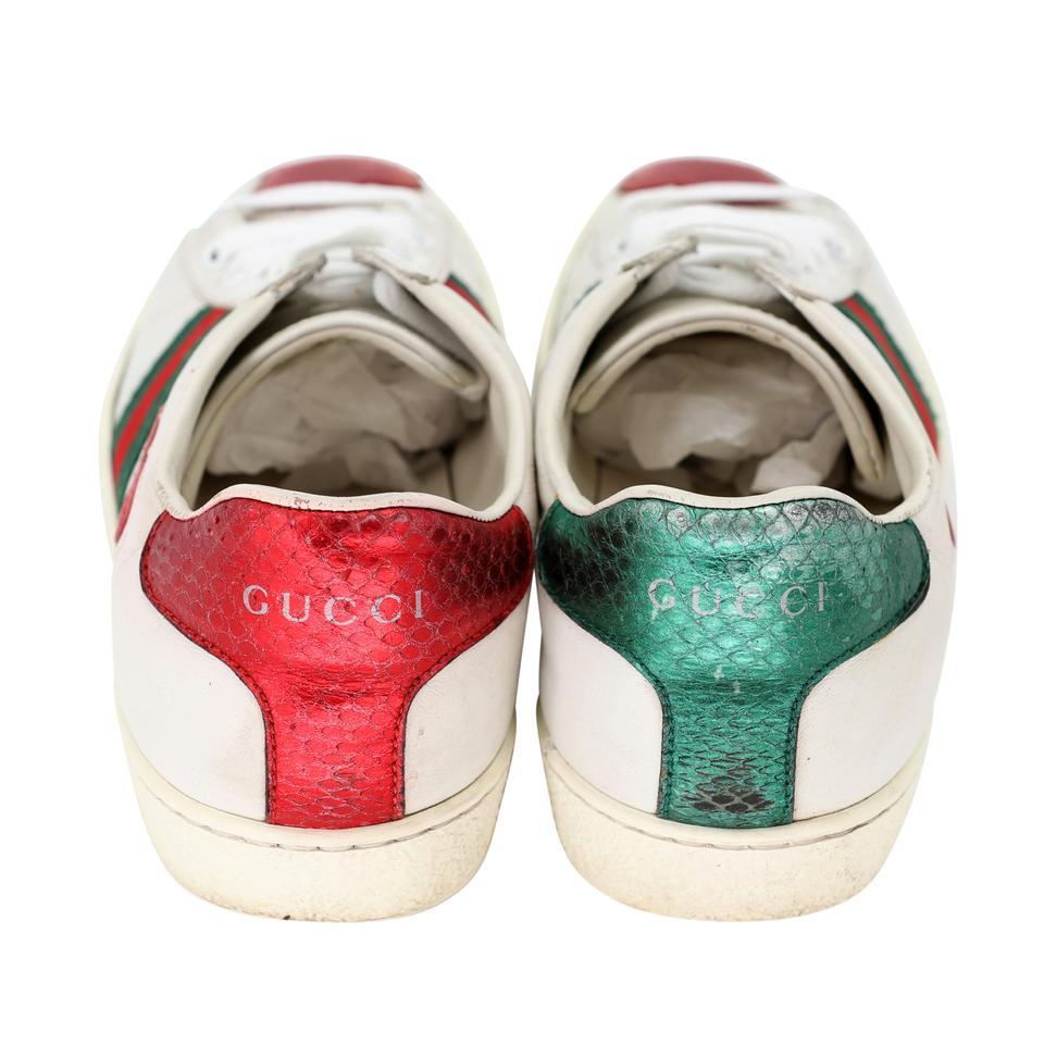 Gucci Ace Heart Embellished 35.5 Leather Low Top Trainer Sneakers GG-S0805P-0006 For Sale 1