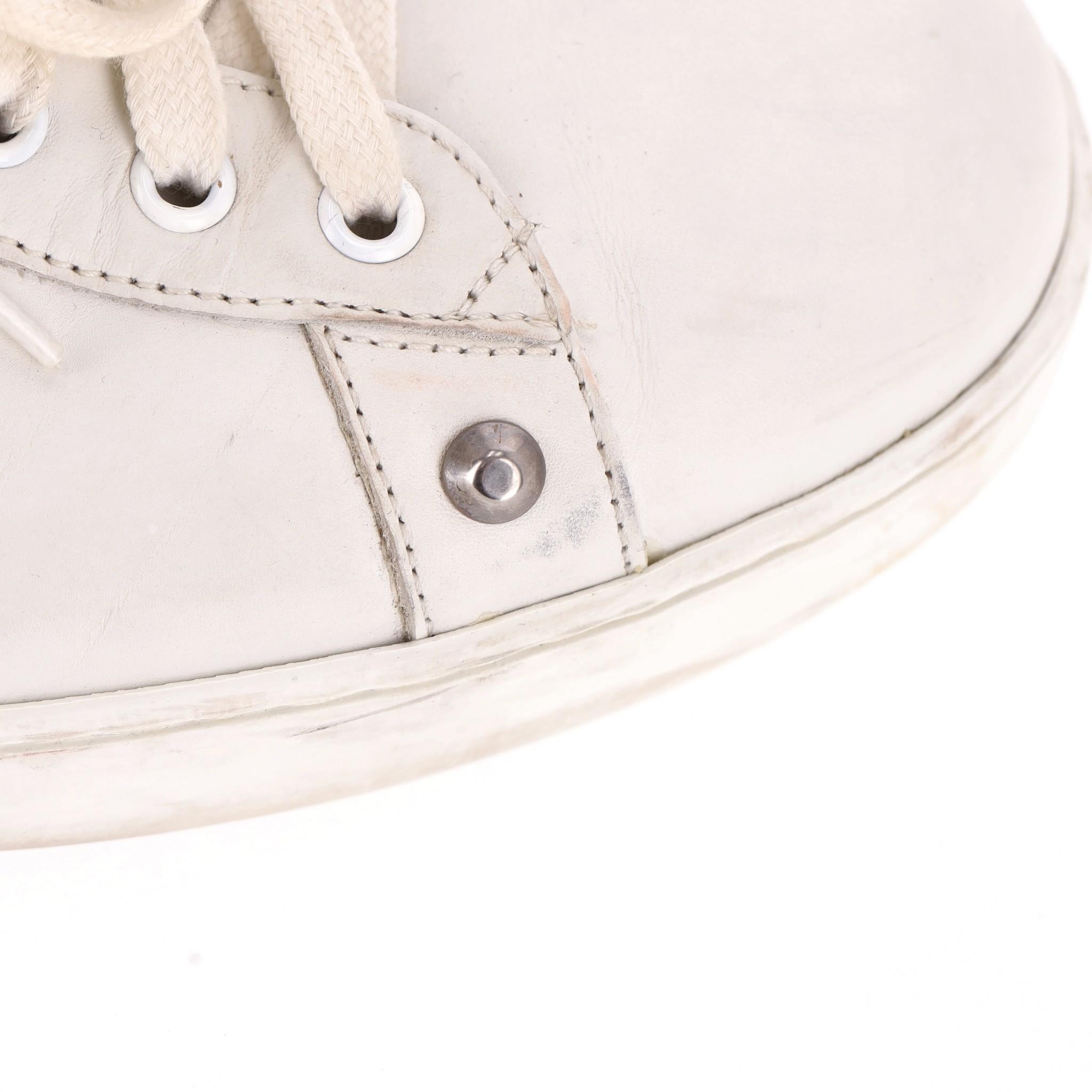 Gucci Ace Punk Web Studded Leather Sneakers For Sale 6