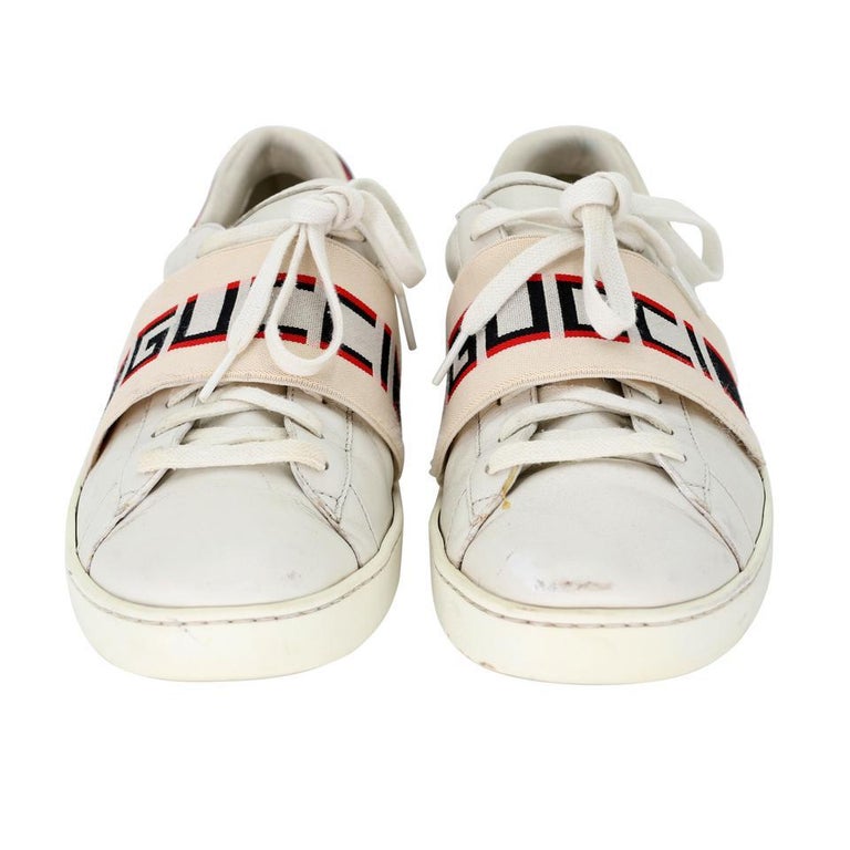 Gucci Ace Retro 80's Stripe 9 Leather Low Top Men's Sneakers GG-S0805P-0007  For Sale at 1stDibs | 80's shoes mens, gucci shoes men, 80s shoes mens
