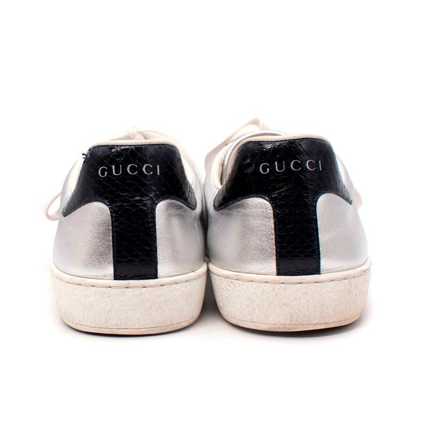 gucci trainers silver