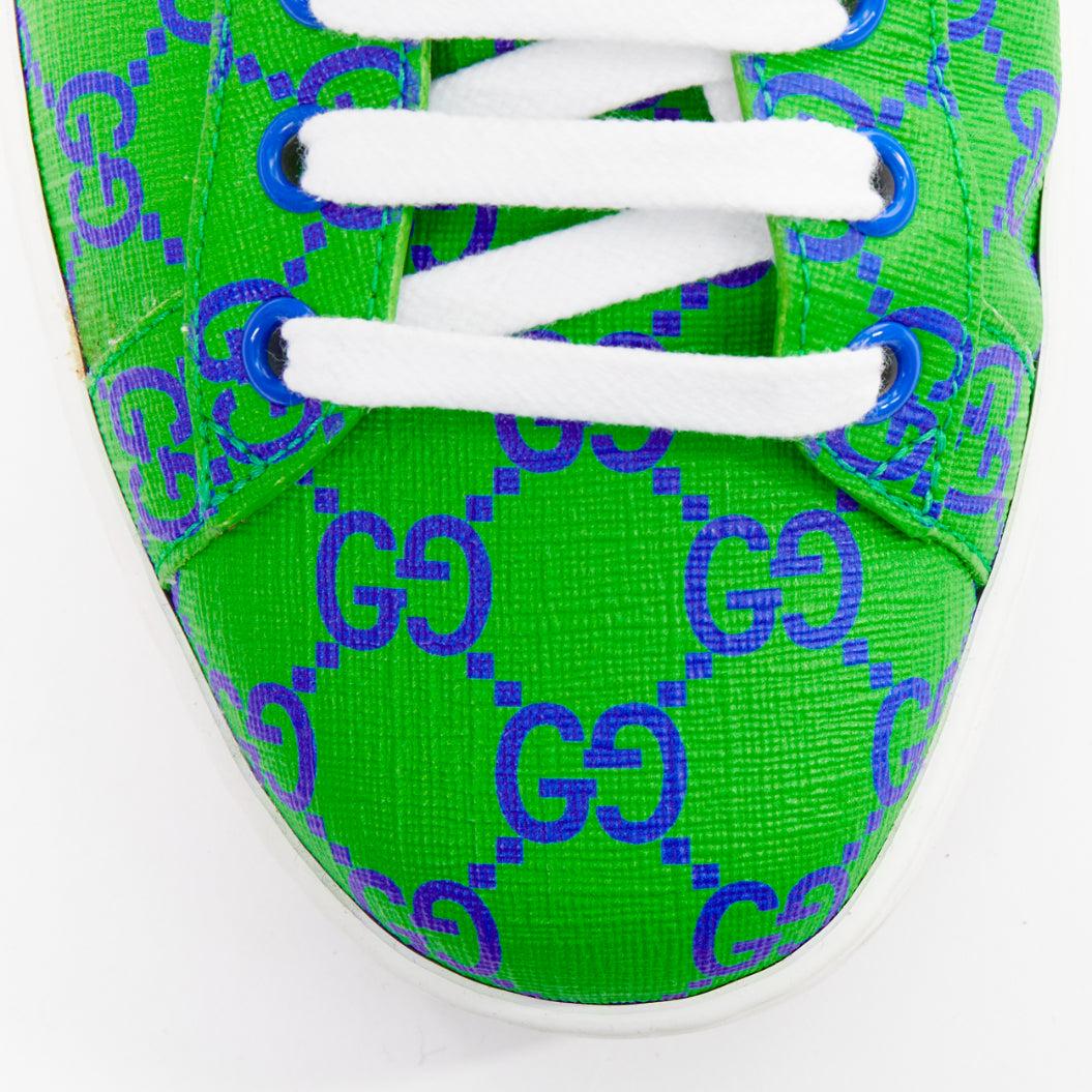 Gucci Ace Supreme Joy Monogram verde blu scarpe da ginnastica basse UK7.5 EU41.5 in vendita 1