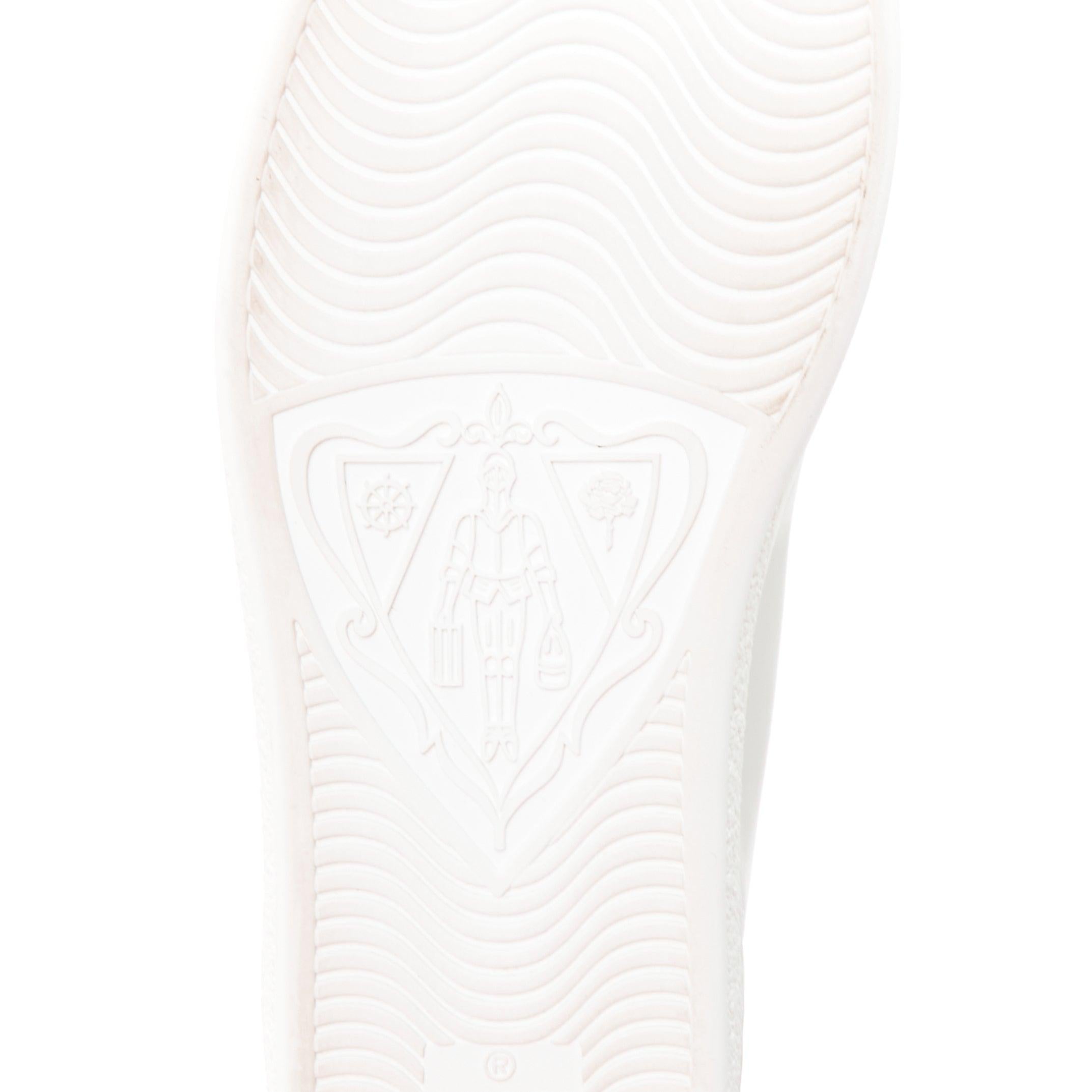 GUCCI Ace Tennis white embroidered logo low top sneakers EU37 For Sale 5