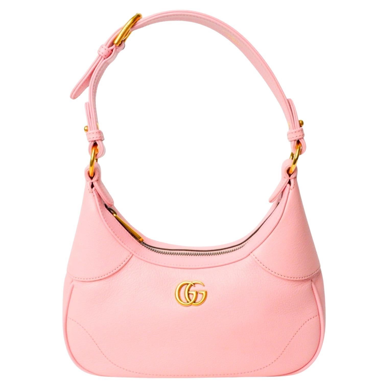 Gucci Aphrodite Hobo Grained Barbie Pink For Sale