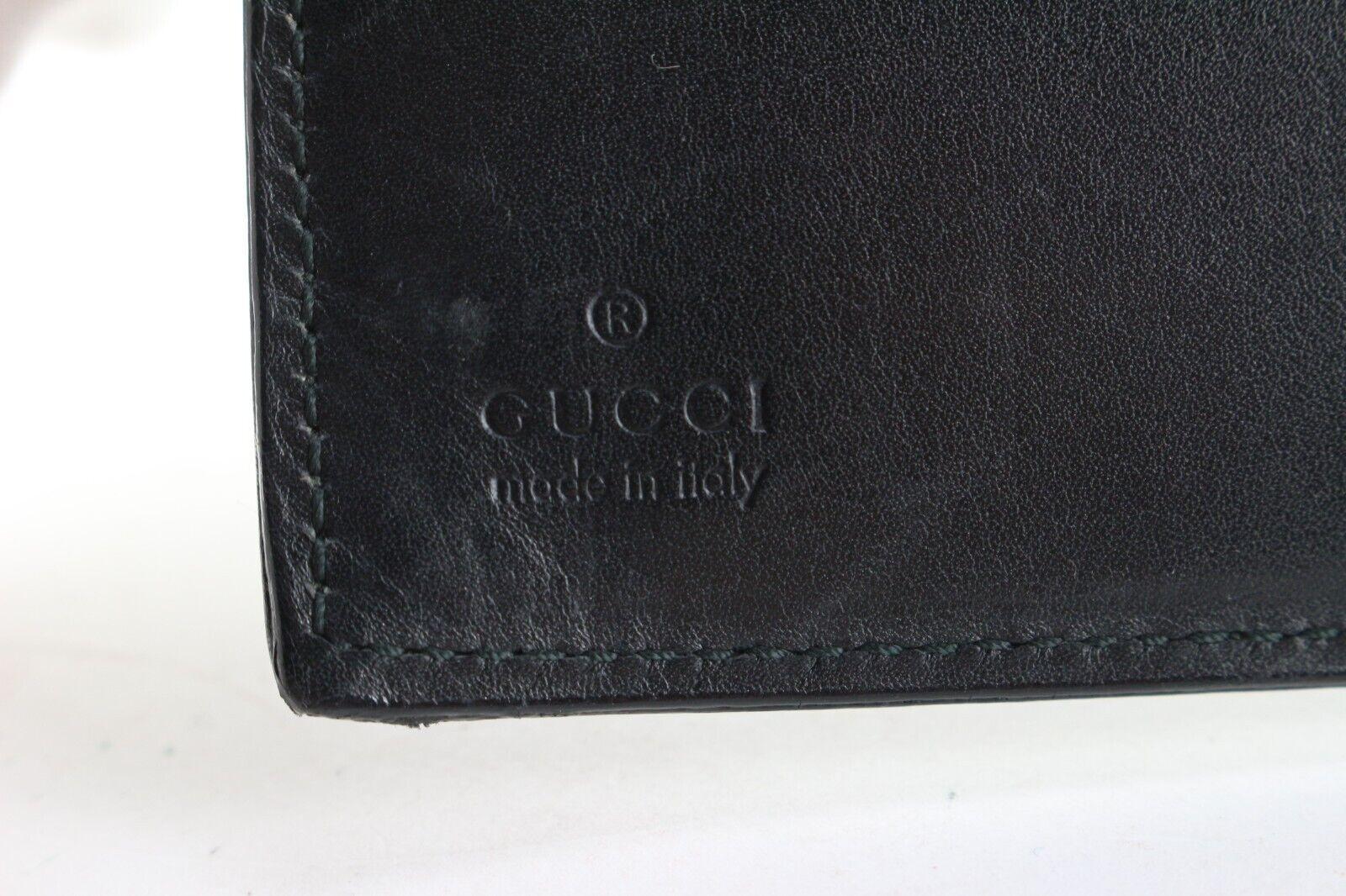 GUCCI Agenda Schedule Note Book Cover Black Leather Notebook 3GG629K 7