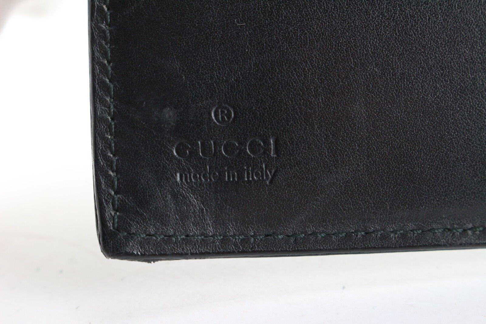 GUCCI Agenda Schedule Note Book Cover Black Leather Notebook 3GG629K For Sale 7