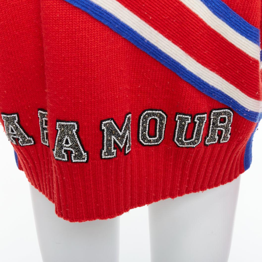 GUCCI Alessandro 2016 Runway 100% wool crystal panther intarsia puff sweater (pull bouffant). en vente 3