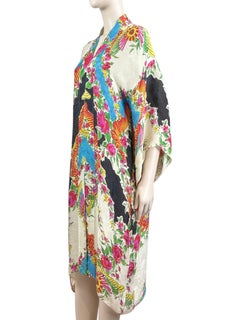 Gucci Alessandro Michele 2017 Printed crepe kimono
