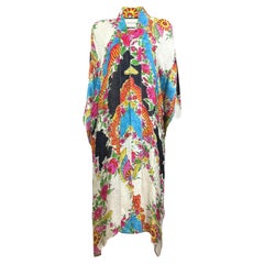 Gucci Alessandro Michele 2017 Printed crepe kimono