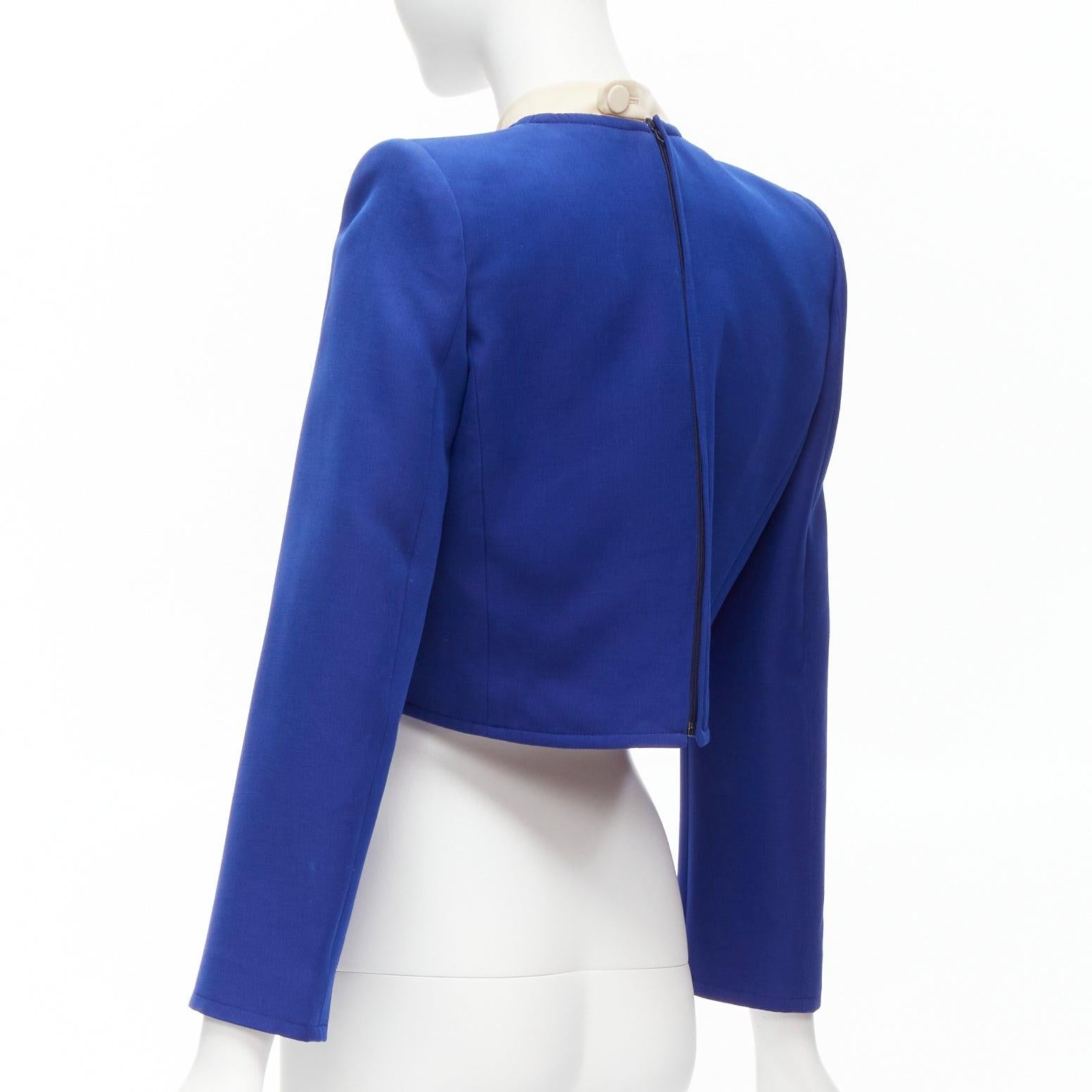 GUCCI Alessandro Michele 2018 blue Anatomical Heart applique cropped top IT38 M 1