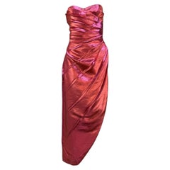 Gucci Alessandro Michele 2018 mermaid lame dress strapless