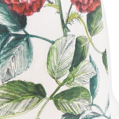 GUCCI Alessandro Michele floral bloom vintage logo green red web print tshirt XS