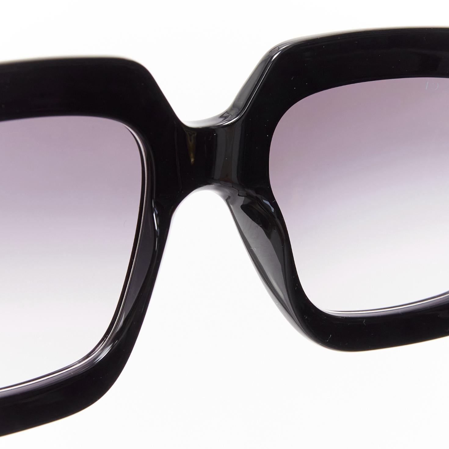GUCCI Alessandro Michele GG1022S black gold GG logo oversized sunglasses For Sale 2