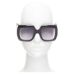 GUCCI Alessandro Michele GG1022S black gold GG logo oversized sunglasses