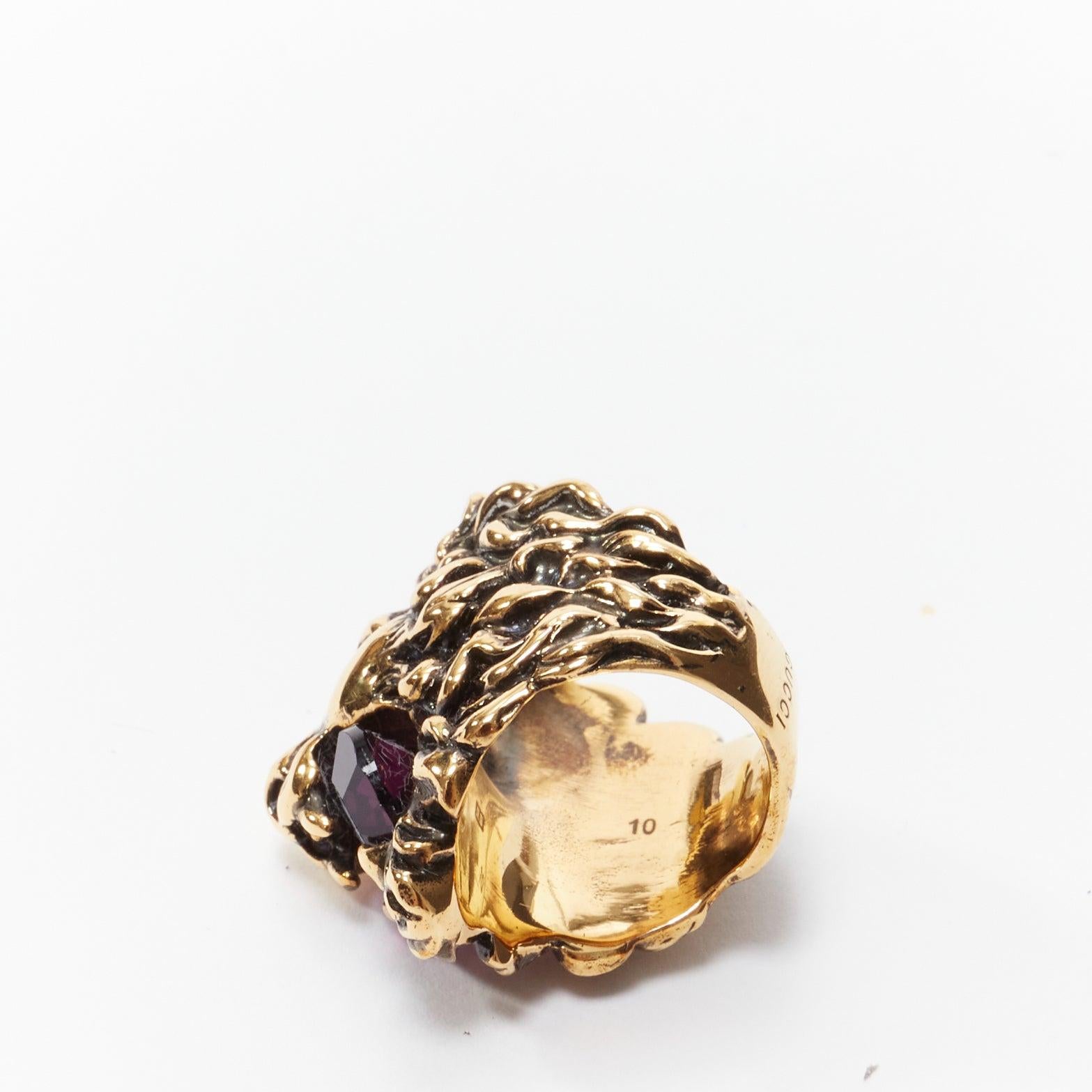 gucci lion ring