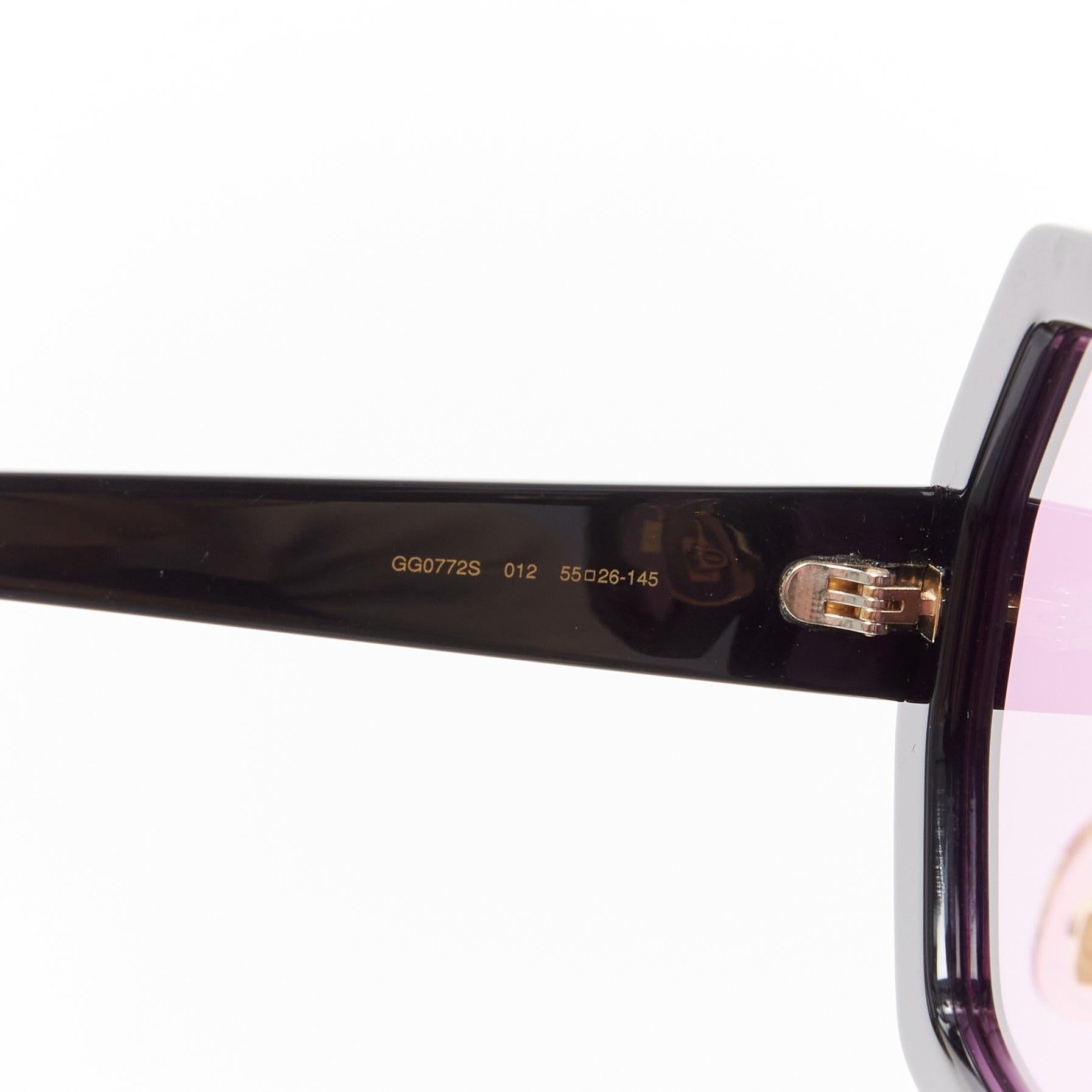 GUCCI Alessandro Michele Hollywood Forever GG0772S logo crystal black  sunnies 2