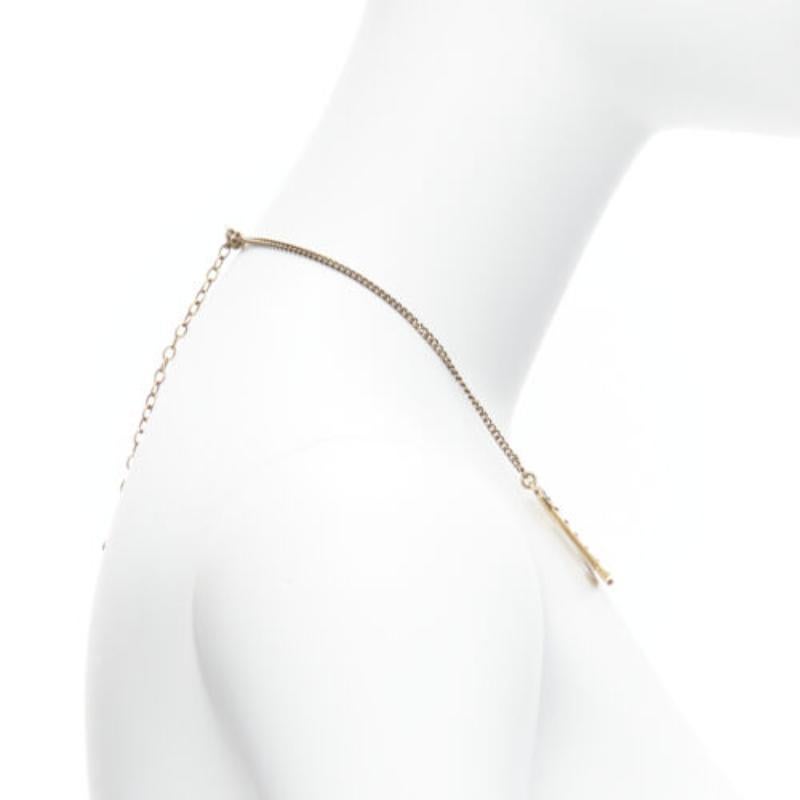 Donna Gucci Alessandro Michele LOVED collana corta con ciondolo in cristallo sfumato arcobaleno in vendita