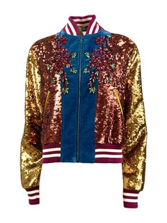 Gucci Alessandro Michele Prefall 2017 Look 14 Embellished bombers crystal